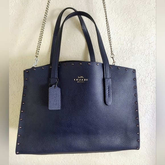 Coach Charlie Carryall With Crystal Rivets - Picture 1 of 16
